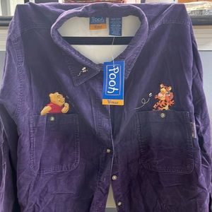 Vintage corduroy Winnie the Pooh long sleeve.